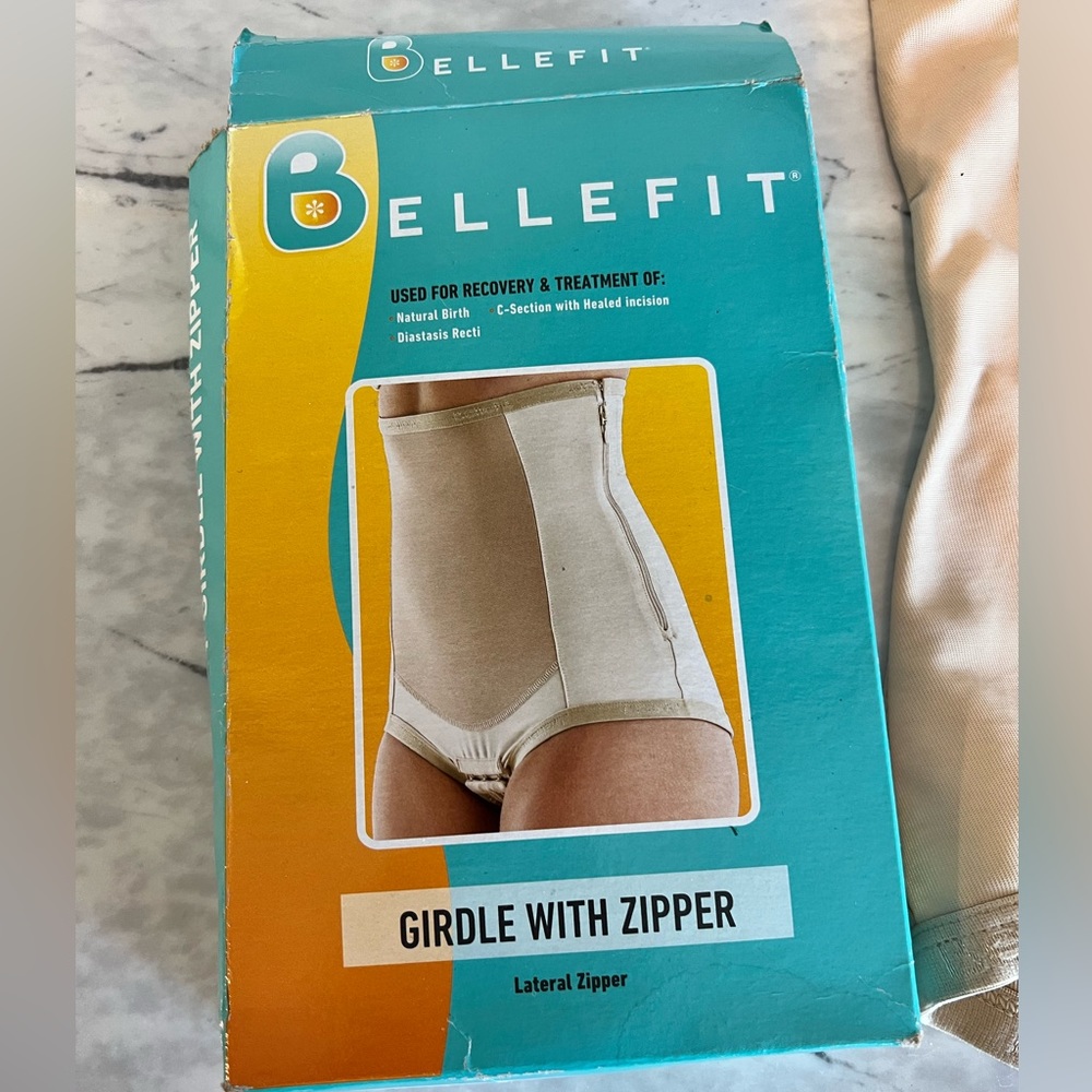 Bellefit postpartum girdle with zipper corset